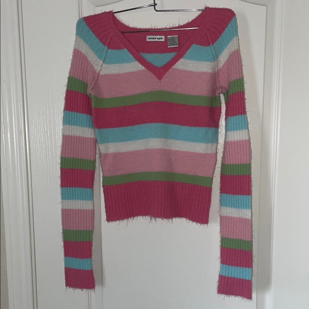 Women's Striped Long Sleeve - Pink, Blue, Green
